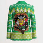 Santa Raiders Personalized Blazer Christmas Rugby League Spirit - Aussie Hoodie