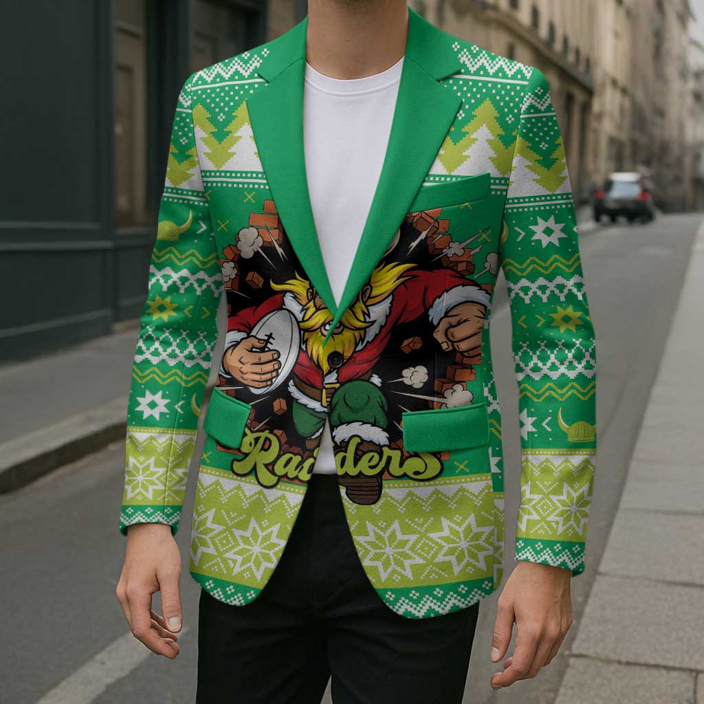 Santa Raiders Personalized Blazer Christmas Rugby League Spirit - Aussie Hoodie