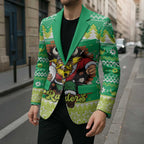 Santa Raiders Personalized Blazer Christmas Rugby League Spirit - Aussie Hoodie