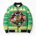 Santa Raiders Personalized Bomber Puffer Jacket Christmas Rugby League Spirit - Aussie Hoodie
