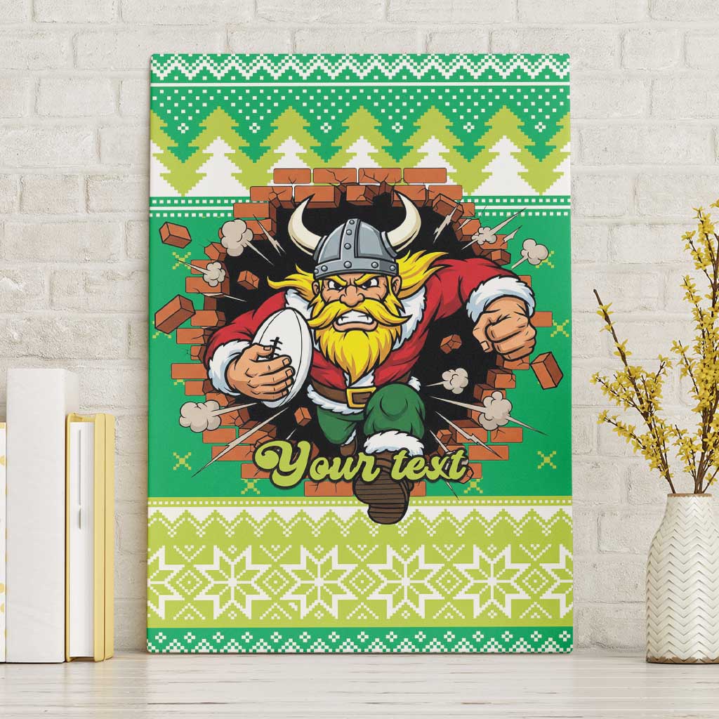 Santa Raiders Personalized Canvas Wall Art Christmas Rugby League Spirit - Aussie Hoodie