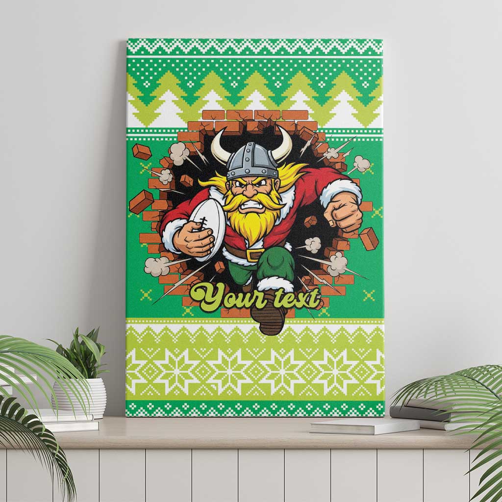 Santa Raiders Personalized Canvas Wall Art Christmas Rugby League Spirit - Aussie Hoodie