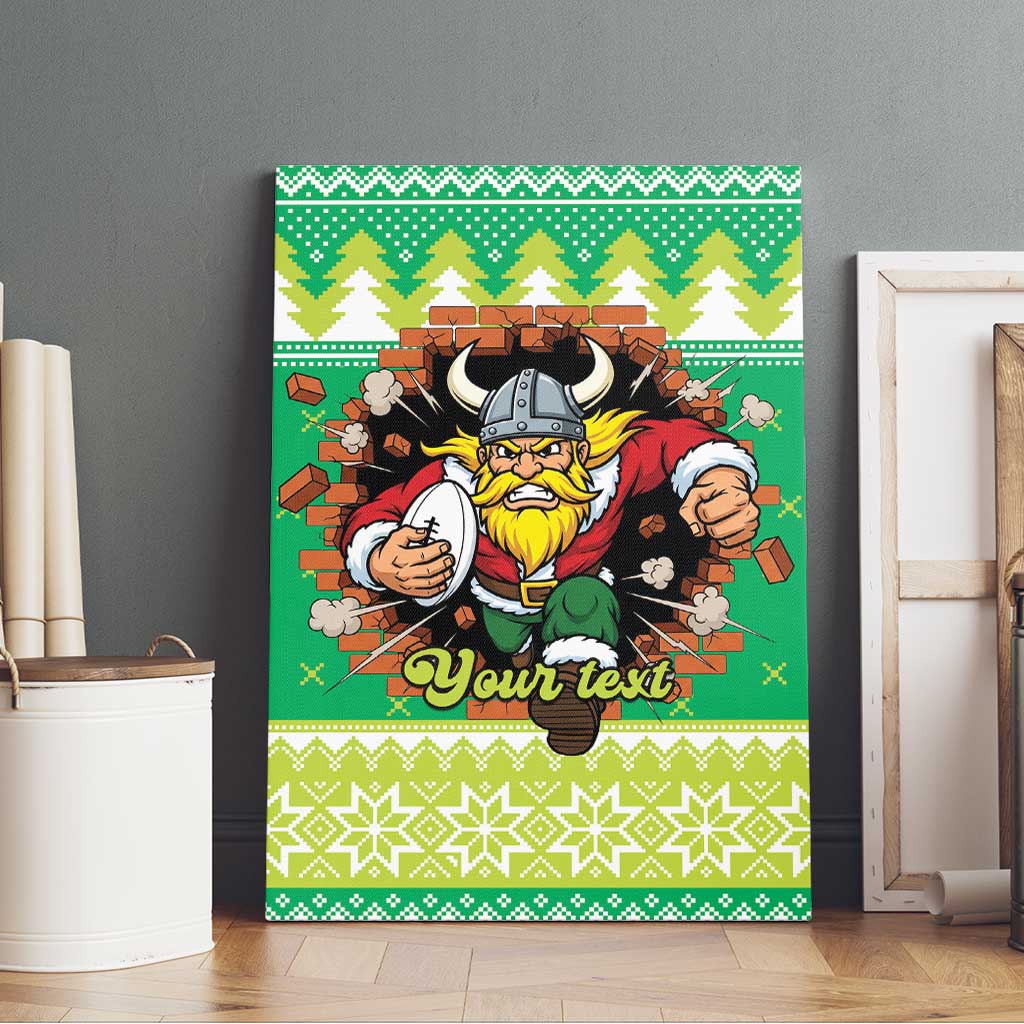 Santa Raiders Personalized Canvas Wall Art Christmas Rugby League Spirit - Aussie Hoodie