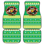 Santa Raiders Personalized Car Mats Christmas Rugby League Spirit - Aussie Hoodie