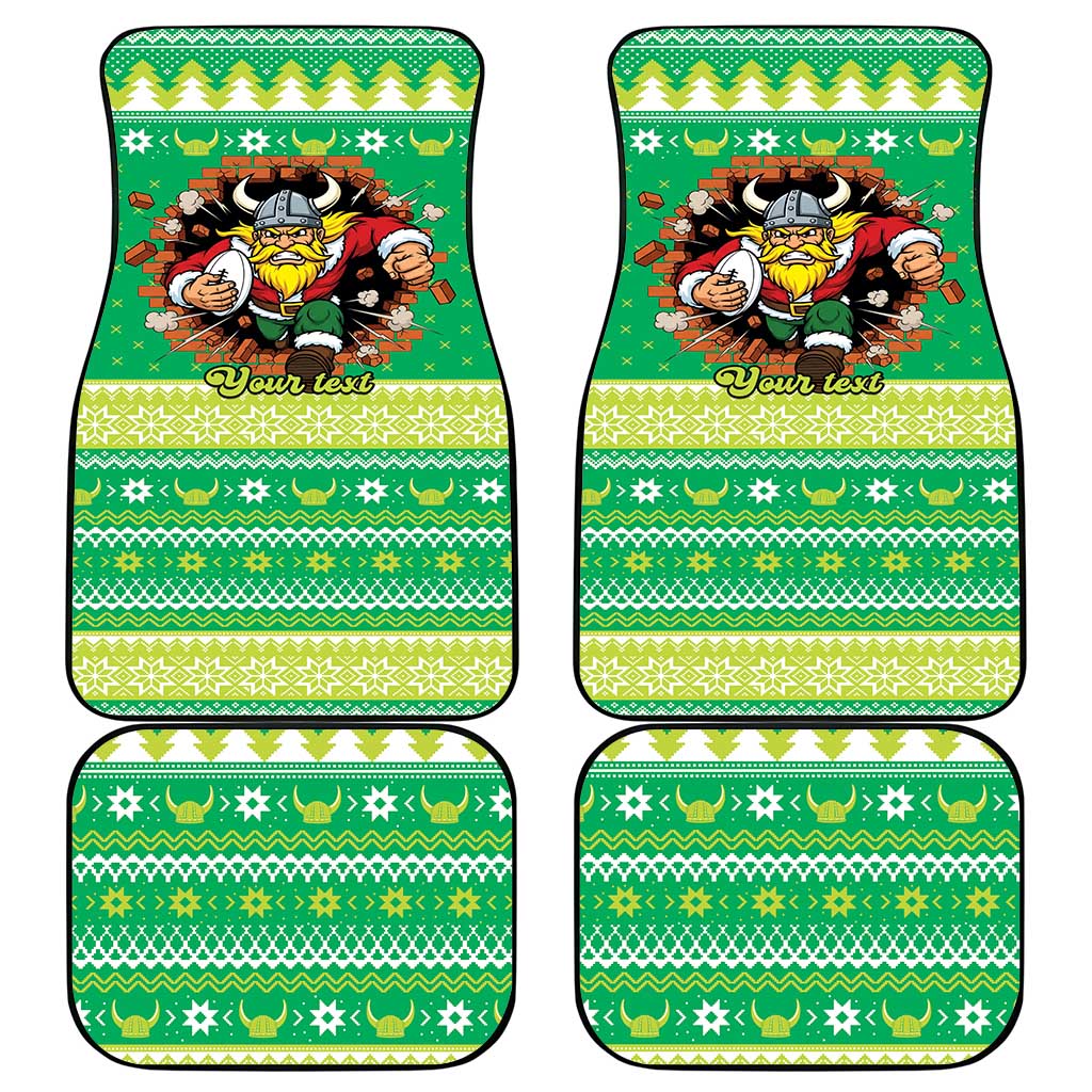 Santa Raiders Personalized Car Mats Christmas Rugby League Spirit - Aussie Hoodie