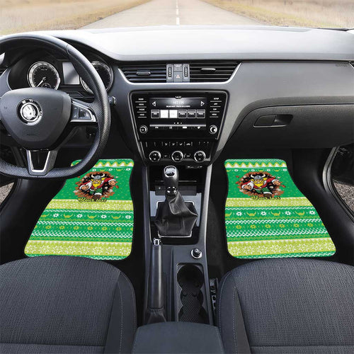 Santa Raiders Personalized Car Mats Christmas Rugby League Spirit - Aussie Hoodie