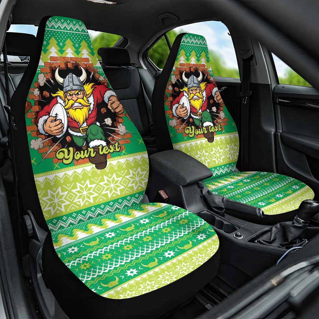 Santa Raiders Personalized Car Seat Cover Christmas Rugby League Spirit - Aussie Hoodie