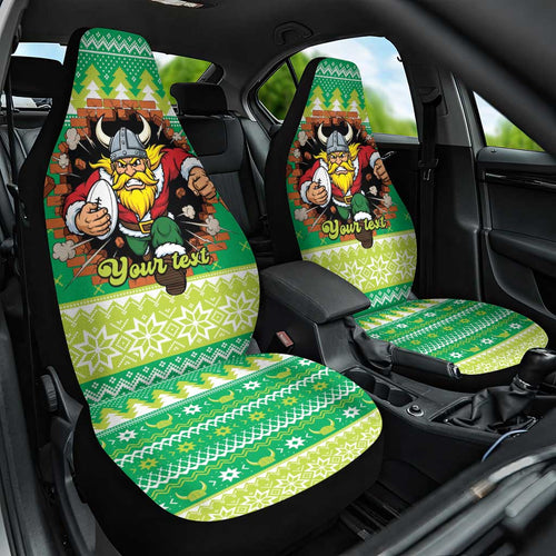 Santa Raiders Personalized Car Seat Cover Christmas Rugby League Spirit - Aussie Hoodie