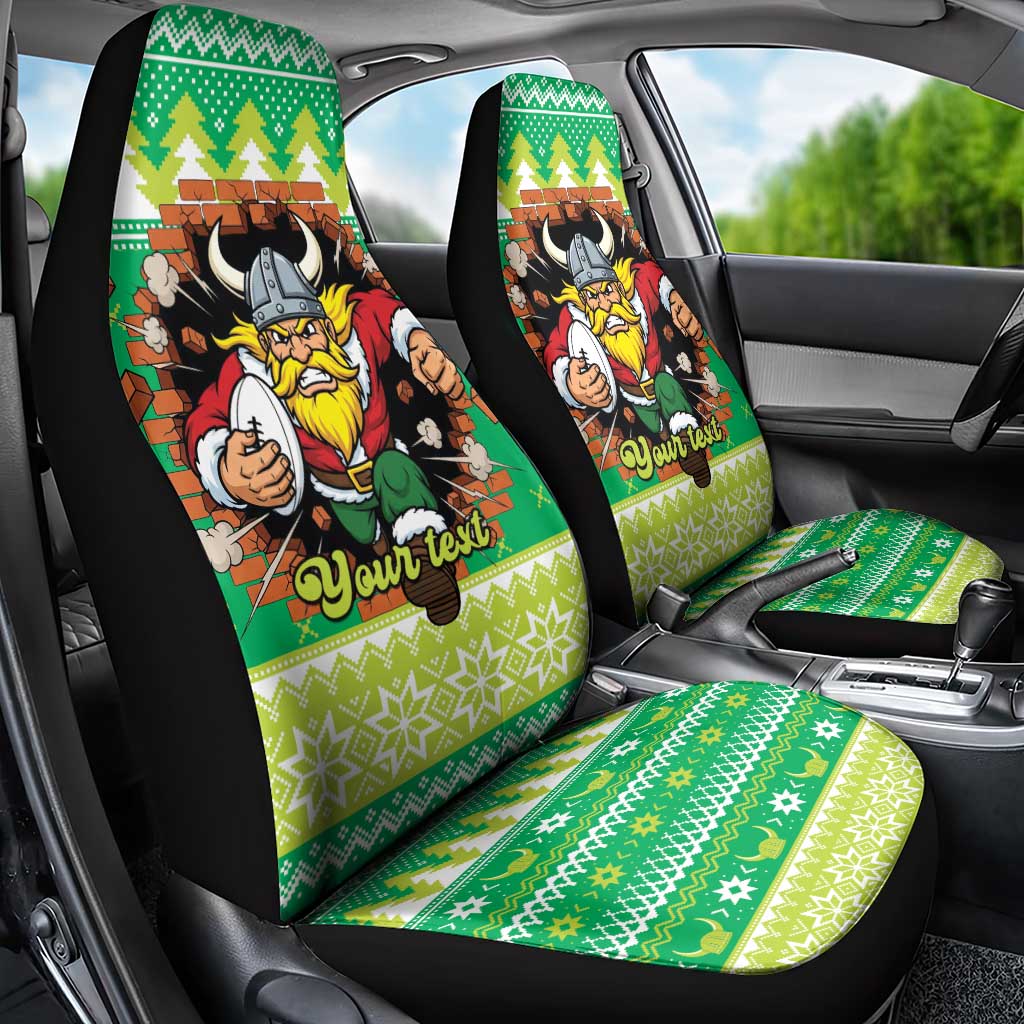 Santa Raiders Personalized Car Seat Cover Christmas Rugby League Spirit - Aussie Hoodie