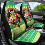 Santa Raiders Personalized Car Seat Cover Christmas Rugby League Spirit - Aussie Hoodie