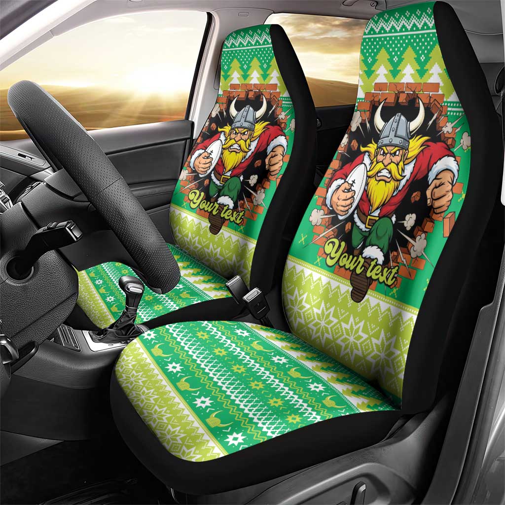 Santa Raiders Personalized Car Seat Cover Christmas Rugby League Spirit - Aussie Hoodie