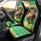 Santa Raiders Personalized Car Seat Cover Christmas Rugby League Spirit - Aussie Hoodie