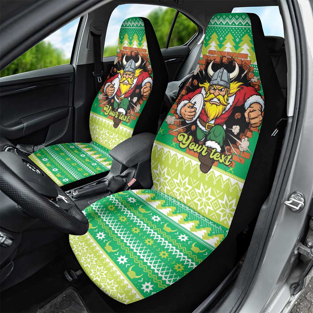 Santa Raiders Personalized Car Seat Cover Christmas Rugby League Spirit - Aussie Hoodie