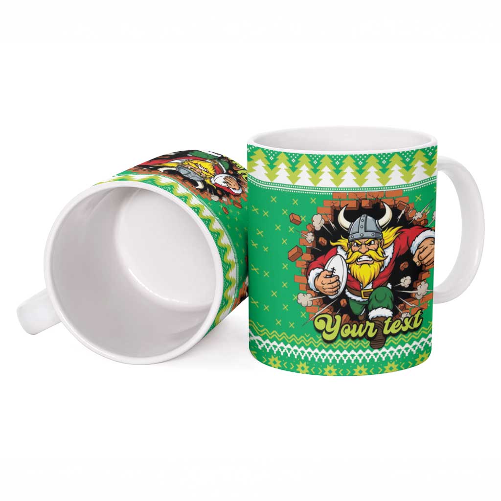 Santa Raiders Personalized Ceramic Mug Christmas Rugby League Spirit - Aussie Hoodie