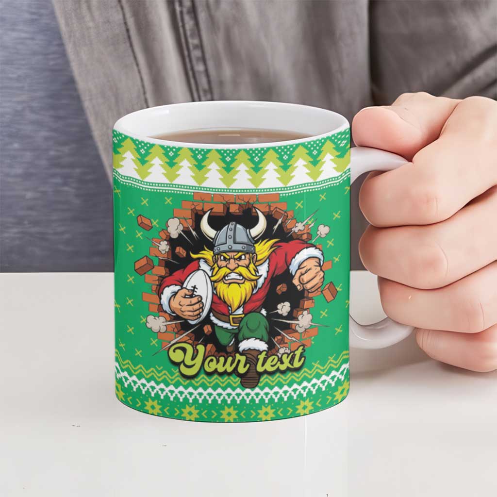 Santa Raiders Personalized Ceramic Mug Christmas Rugby League Spirit - Aussie Hoodie