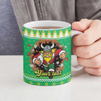 Santa Raiders Personalized Ceramic Mug Christmas Rugby League Spirit - Aussie Hoodie