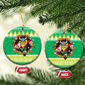 Santa Raiders Personalized Ceramic Ornament Christmas Rugby League Spirit - Aussie Hoodie