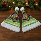 Santa Raiders Personalized Christmas Santa Hat Christmas Rugby League Spirit - Aussie Hoodie