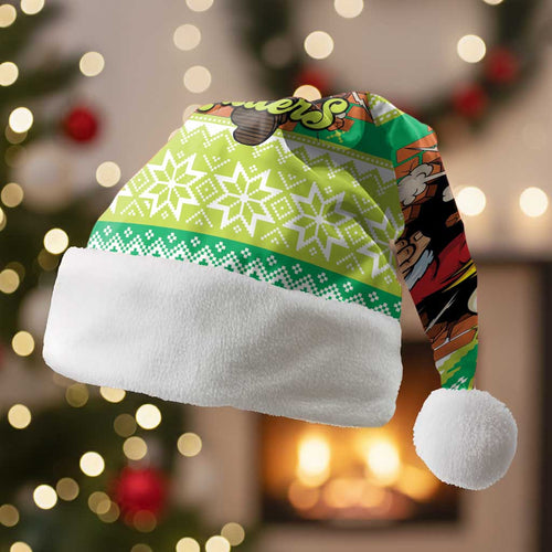 Santa Raiders Personalized Christmas Santa Hat Christmas Rugby League Spirit - Aussie Hoodie