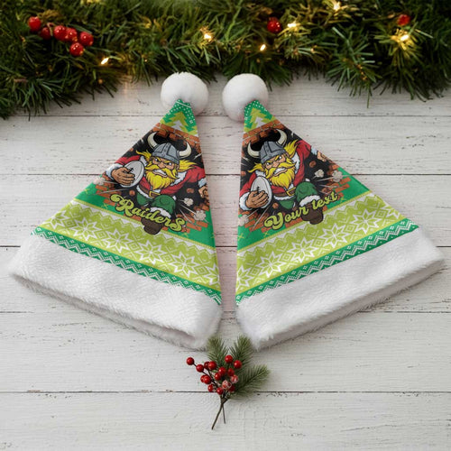 Santa Raiders Personalized Christmas Santa Hat Christmas Rugby League Spirit - Aussie Hoodie