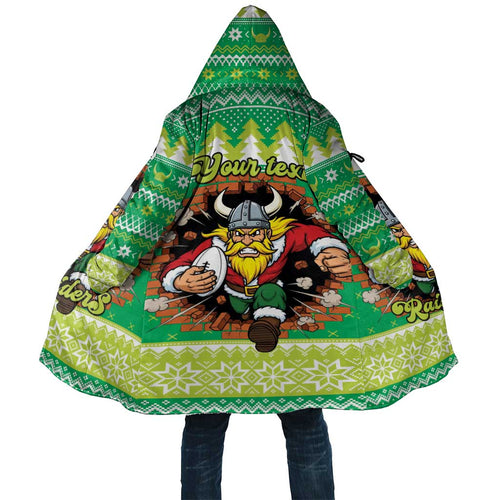 Santa Raiders Personalized Cloak Christmas Rugby League Spirit - Aussie Hoodie