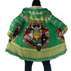 Santa Raiders Personalized Cloak Christmas Rugby League Spirit - Aussie Hoodie
