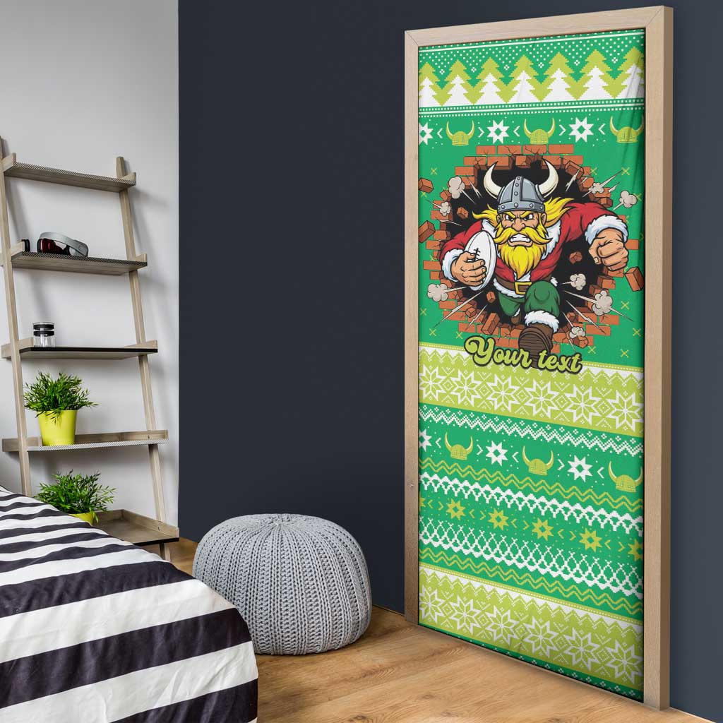 Santa Raiders Personalized Door Cover Christmas Rugby League Spirit - Aussie Hoodie
