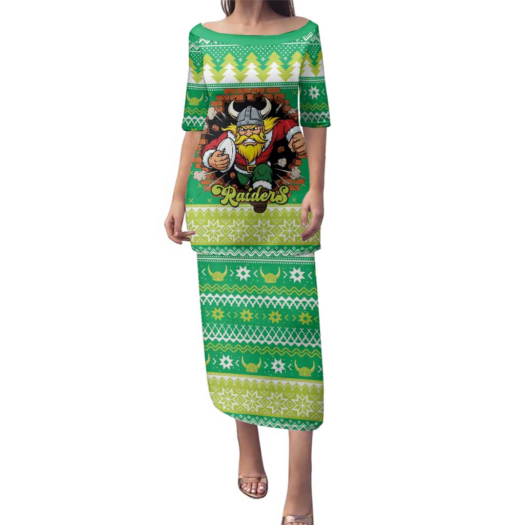 Santa Raiders Personalized Family Matching Puletasi and Hawaiian Shirt Christmas Rugby League Spirit - Aussie Hoodie