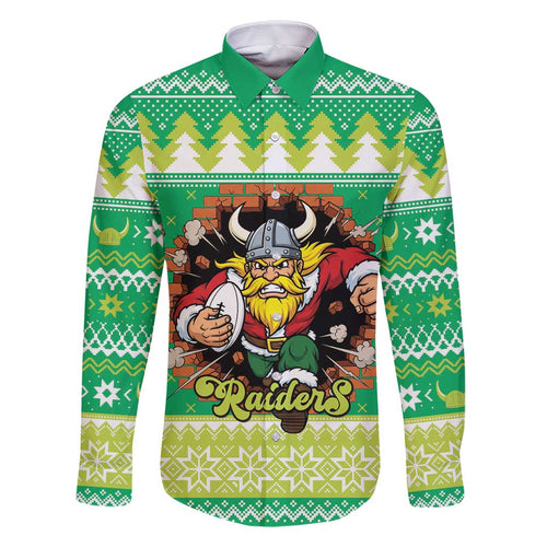 Santa Raiders Personalized Family Matching Summer Maxi Dress and Hawaiian Shirt Christmas Rugby League Spirit - Aussie Hoodie