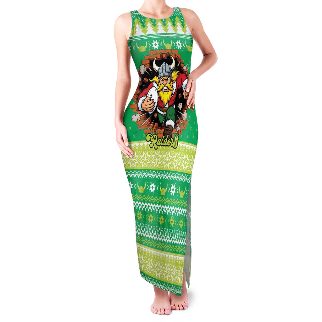 Santa Raiders Personalized Family Matching Tank Maxi Dress and Hawaiian Shirt Christmas Rugby League Spirit - Aussie Hoodie