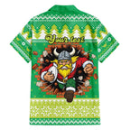 Santa Raiders Personalized Hawaiian Shirt Christmas Rugby League Spirit - Aussie Hoodie