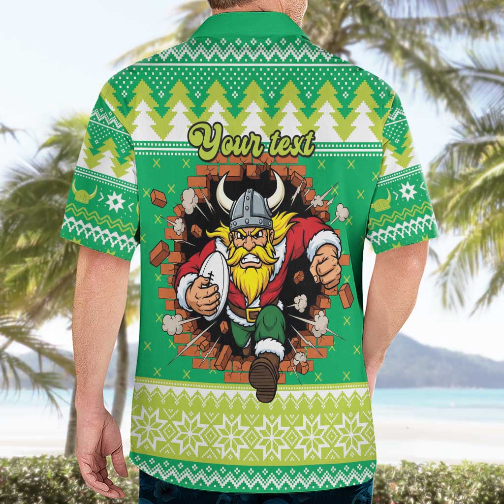 Santa Raiders Personalized Hawaiian Shirt Christmas Rugby League Spirit - Aussie Hoodie