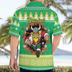 Santa Raiders Personalized Hawaiian Shirt Christmas Rugby League Spirit - Aussie Hoodie