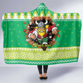 Santa Raiders Personalized Hooded Blanket Christmas Rugby League Spirit - Aussie Hoodie
