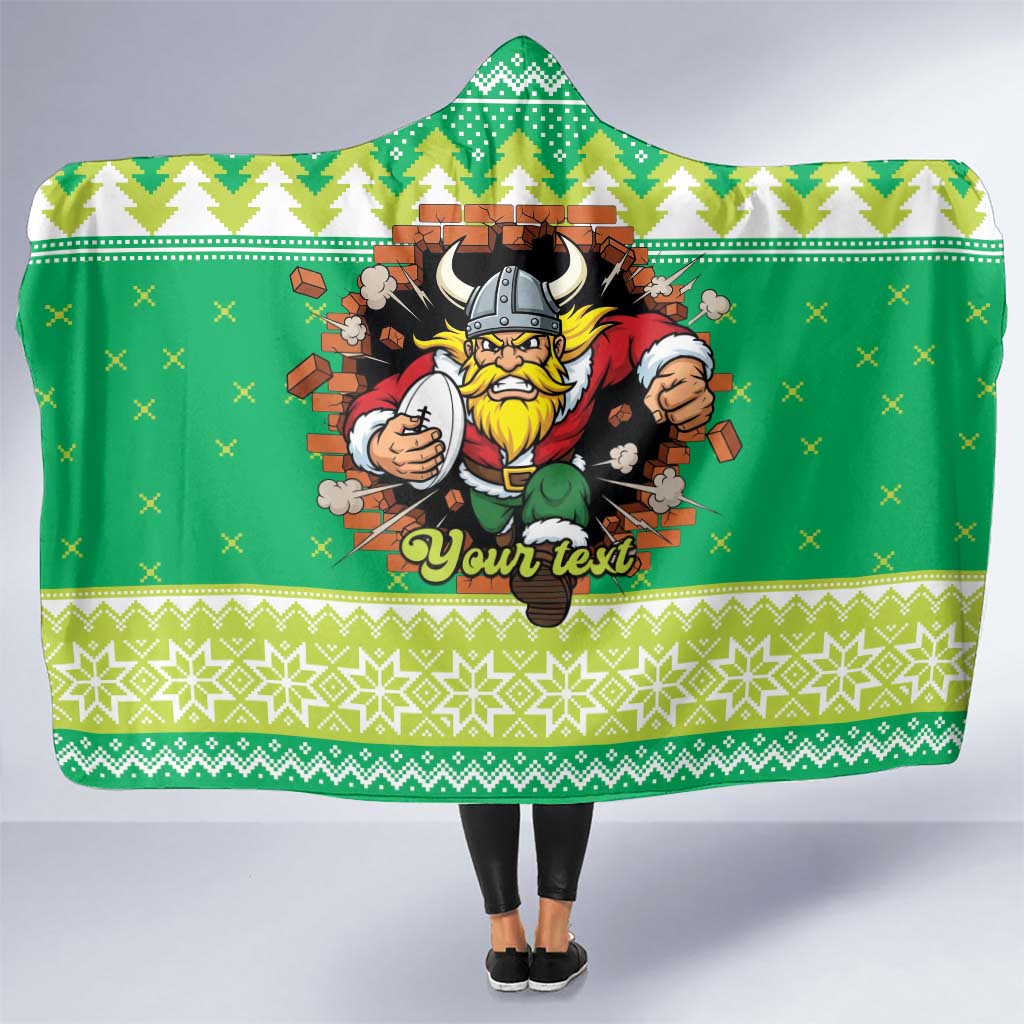 Santa Raiders Personalized Hooded Blanket Christmas Rugby League Spirit - Aussie Hoodie