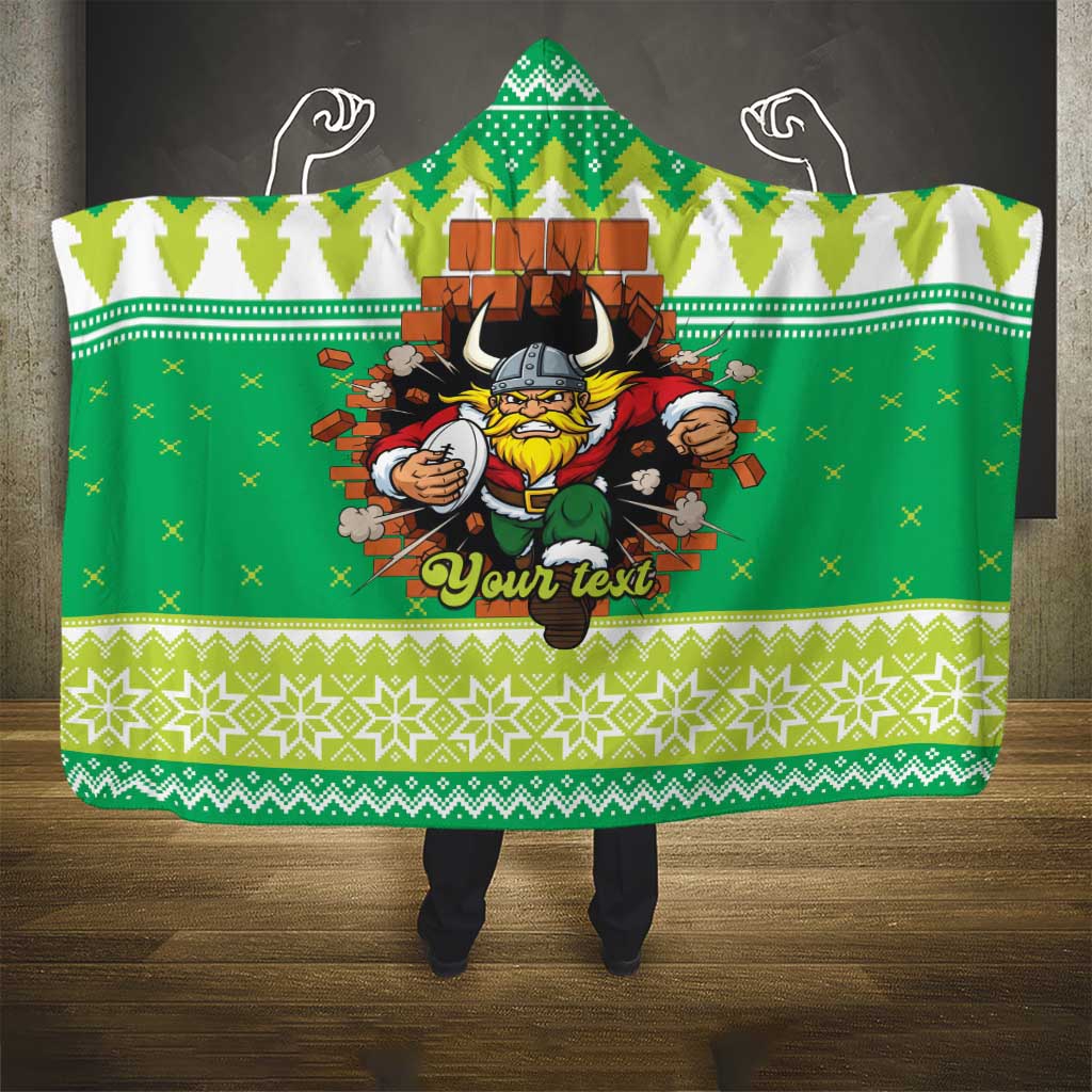 Santa Raiders Personalized Hooded Blanket Christmas Rugby League Spirit - Aussie Hoodie