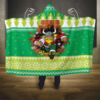 Santa Raiders Personalized Hooded Blanket Christmas Rugby League Spirit - Aussie Hoodie