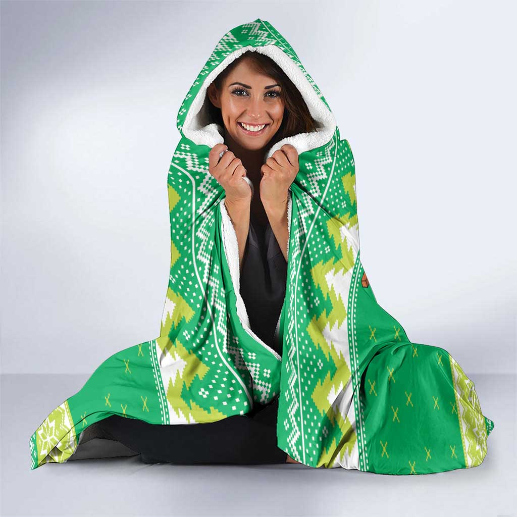 Santa Raiders Personalized Hooded Blanket Christmas Rugby League Spirit - Aussie Hoodie