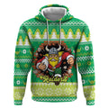 Santa Raiders Personalized Hoodie Christmas Rugby League Spirit - Aussie Hoodie