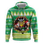 Santa Raiders Personalized Hoodie Christmas Rugby League Spirit - Aussie Hoodie
