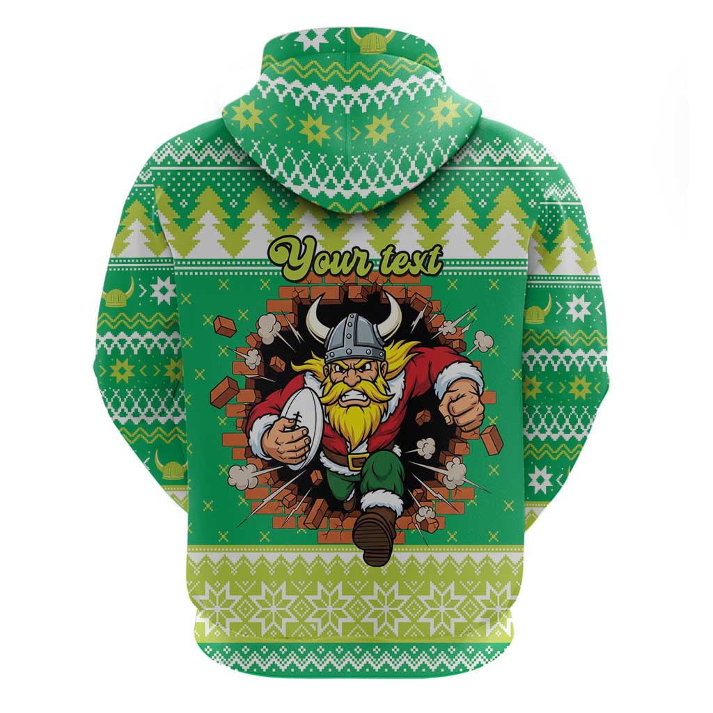 Santa Raiders Personalized Hoodie Christmas Rugby League Spirit - Aussie Hoodie
