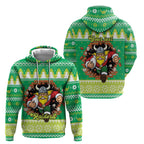 Santa Raiders Personalized Hoodie Christmas Rugby League Spirit - Aussie Hoodie