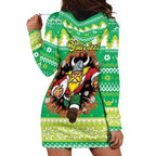 Santa Raiders Personalized Hoodie Dress Christmas Rugby League Spirit - Aussie Hoodie
