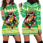 Santa Raiders Personalized Hoodie Dress Christmas Rugby League Spirit - Aussie Hoodie