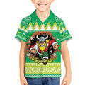 Santa Raiders Personalized Kid Hawaiian Shirt Christmas Rugby League Spirit - Aussie Hoodie