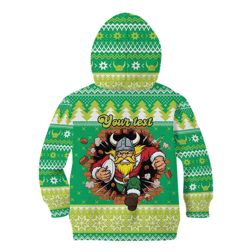 Santa Raiders Personalized Kid Hoodie Christmas Rugby League Spirit - Aussie Hoodie