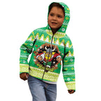 Santa Raiders Personalized Kid Hoodie Christmas Rugby League Spirit - Aussie Hoodie