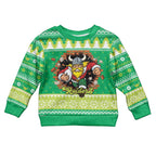 Santa Raiders Personalized Kid Ugly Christmas Sweater Christmas Rugby League Spirit - Aussie Hoodie