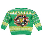 Santa Raiders Personalized Kid Ugly Christmas Sweater Christmas Rugby League Spirit - Aussie Hoodie