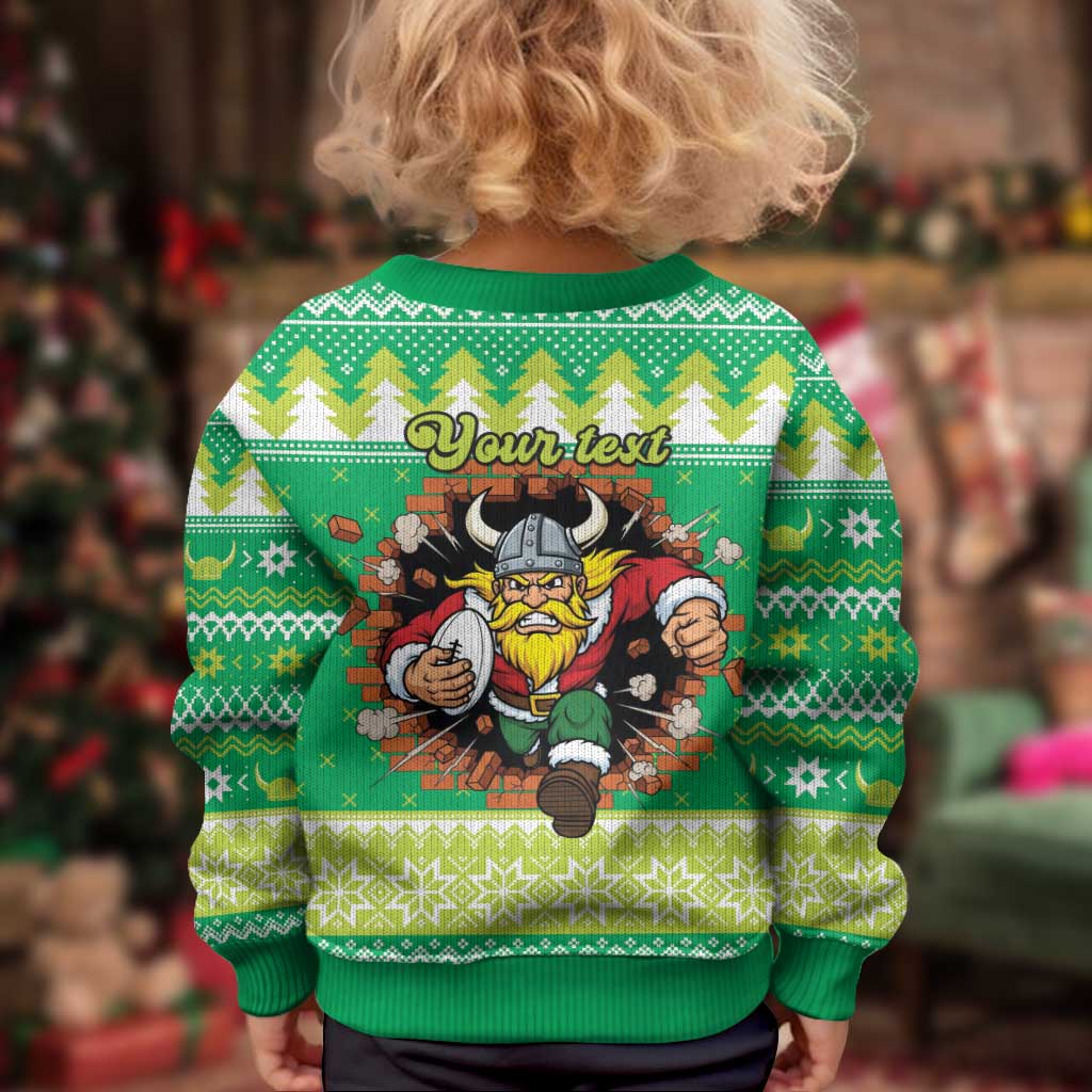 Santa Raiders Personalized Kid Ugly Christmas Sweater Christmas Rugby League Spirit - Aussie Hoodie